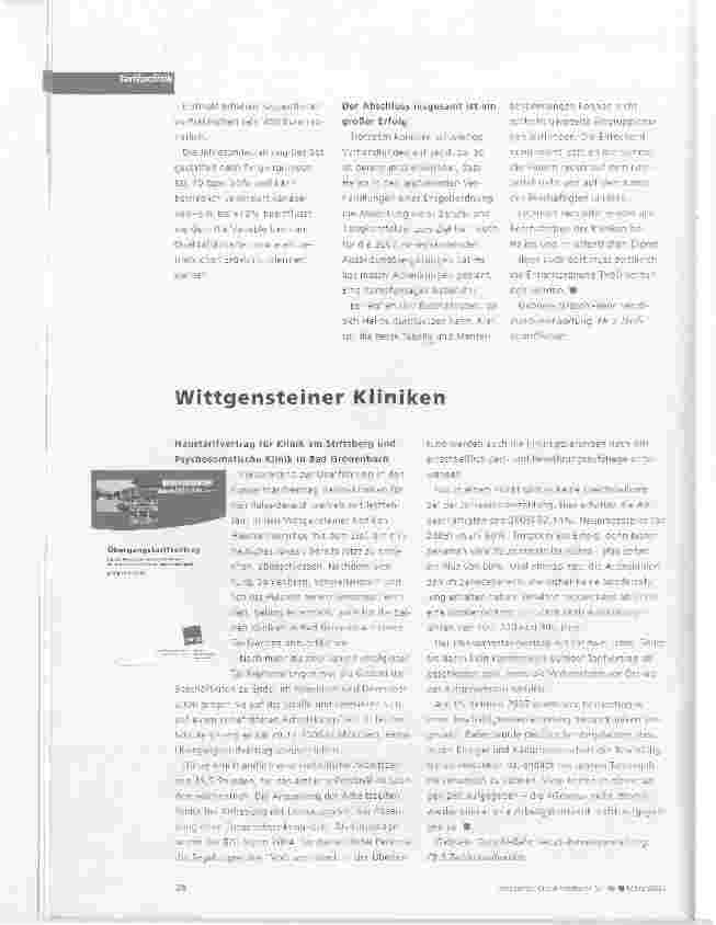 Vorschauseite 3: Helios Kliniken GmbH - Konzerntarifvertrag für 24 Akut-Kliniken und drei Servicegesellschaften abgeschlossen