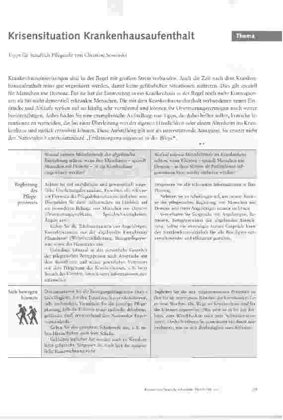 Vorschauseite 1: Krisensituation Krankenhausaufenthalt