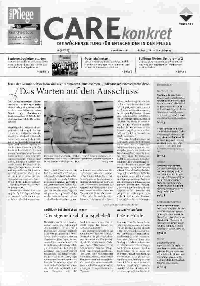 Vorschauseite 1: Das Warten auf den Ausschuss