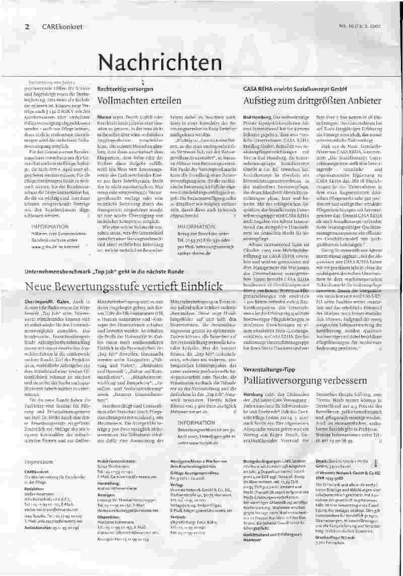 Vorschauseite 2: Das Warten auf den Ausschuss