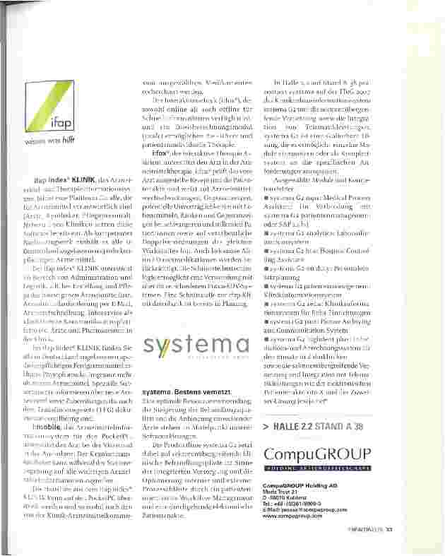 Vorschauseite 2: SYNCHRONIZING THE WORLD OF HEALTHCARE!