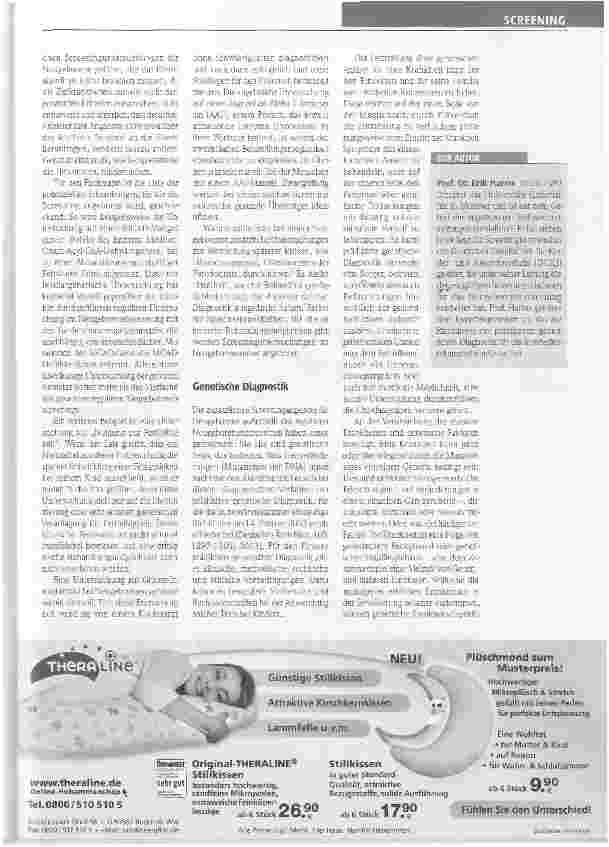 Vorschauseite 2: Sinn und Unsinn zusätzlicher Screenings für Neugeborene