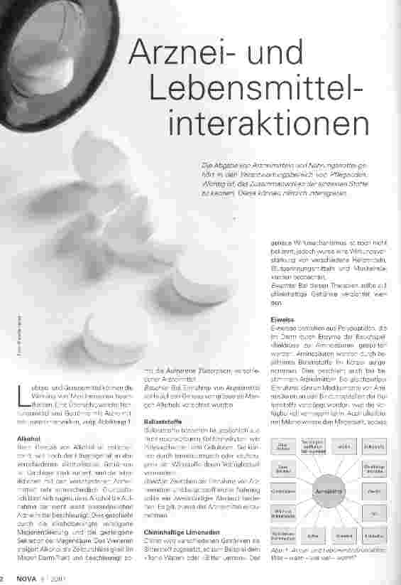 Vorschauseite 1: Arzneiund Lebensmittelinteraktionen
