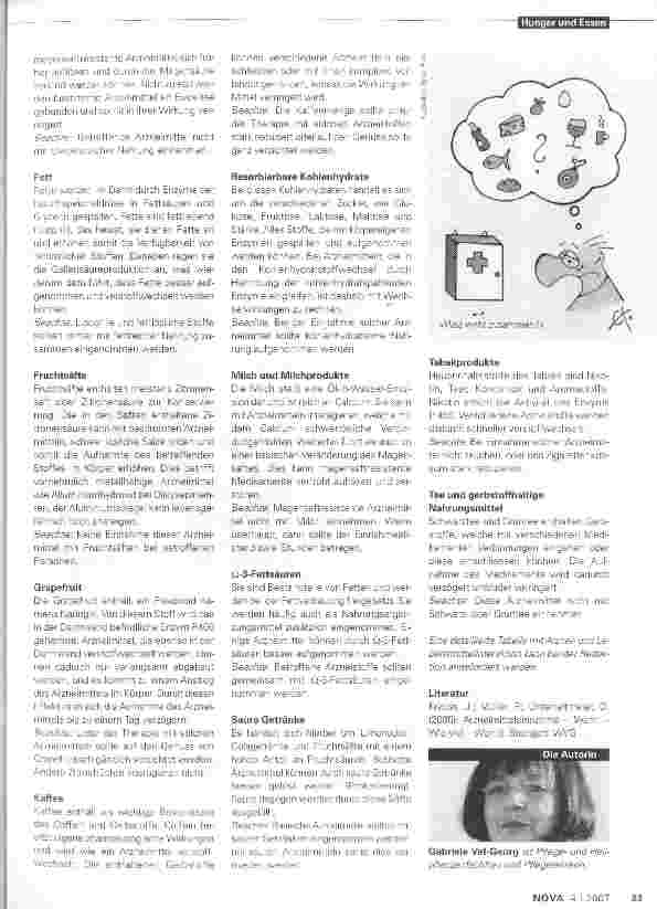 Vorschauseite 2: Arzneiund Lebensmittelinteraktionen