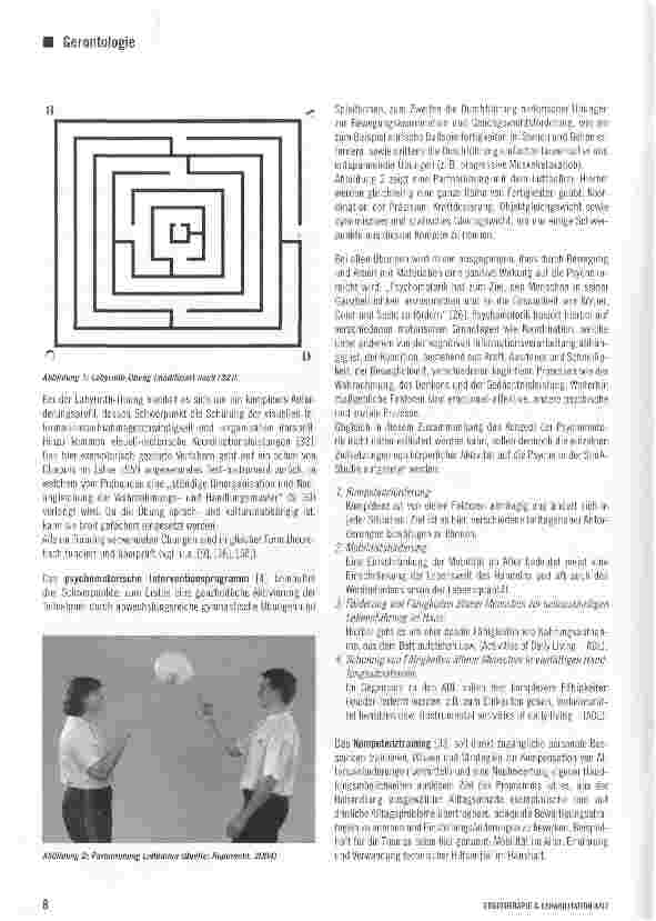 Vorschauseite 3: Erhalt und Förderung der kognitiven und funktioneilen Leistungsfähigkeit bei älteren Menschen