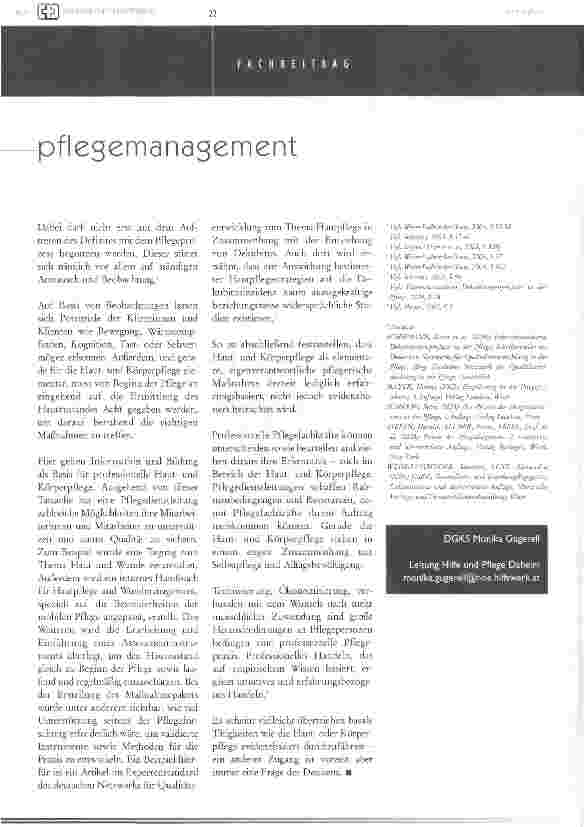 Vorschauseite 4: pflegemanagement hautund körperpflege