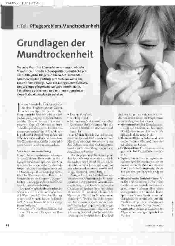 Vorschauseite 1: Grundlagen der Mundtrockenheit