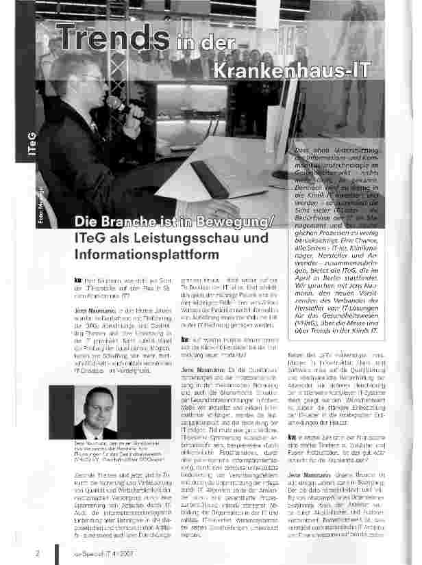 Vorschauseite 1: Trends in der Krankenhaus-IT