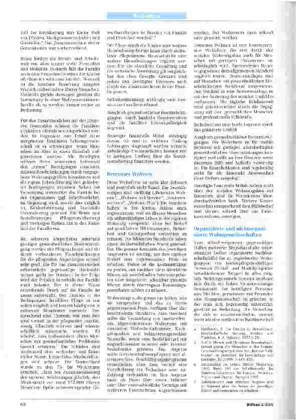 Vorschauseite 2: Wohnformen und Pflege im Alter