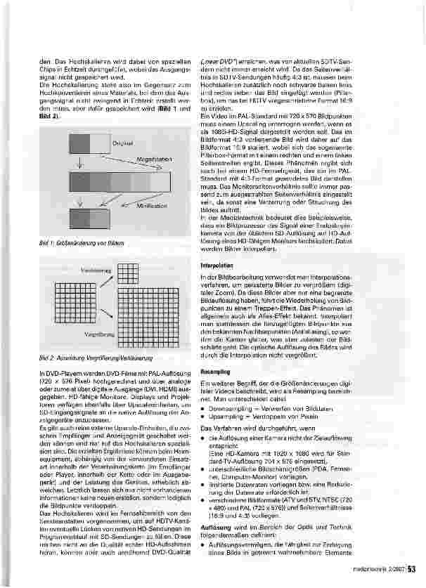 Vorschauseite 2: High-Definition Television in der Medizintechnik