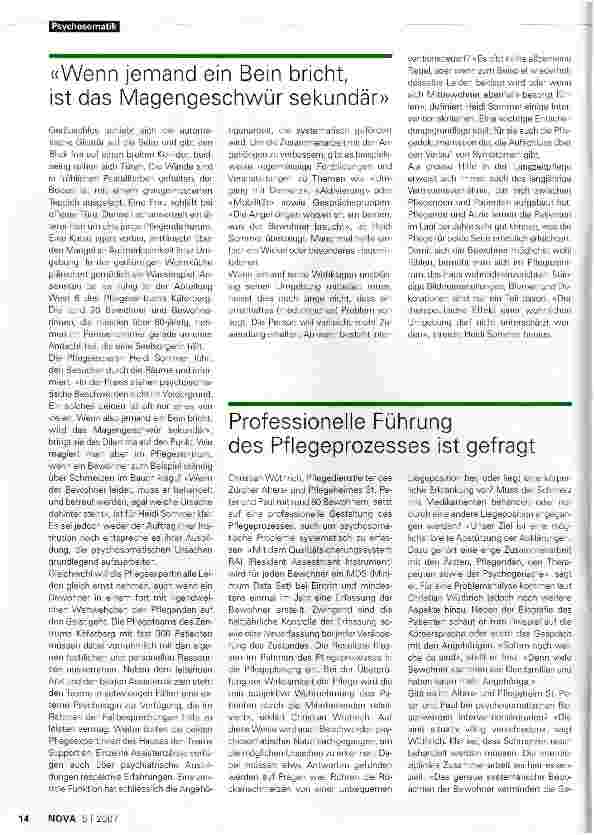 Vorschauseite 2: Der Leidensdruck diktiert die Form der Behandlung