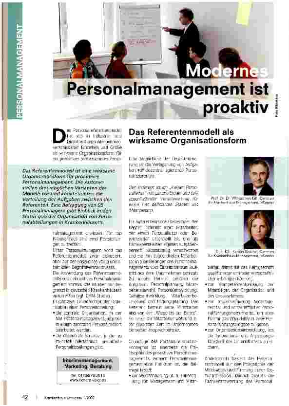 Vorschauseite 1: Modernes Personalmanagement ist proaktiv
