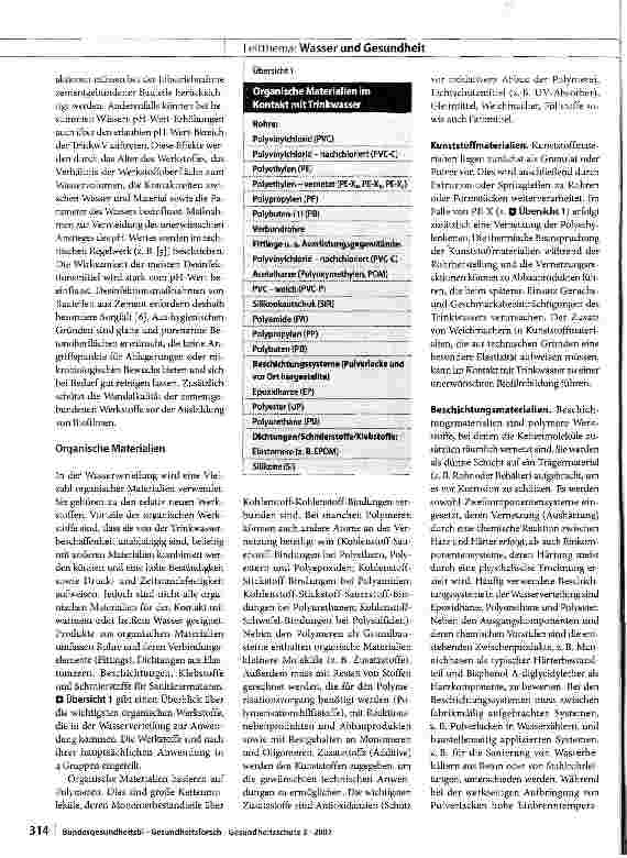 Vorschauseite 3: Gesundheitliche Anforderungen an Werkstoffe und Materialien im Kontakt mit Trinkwasser