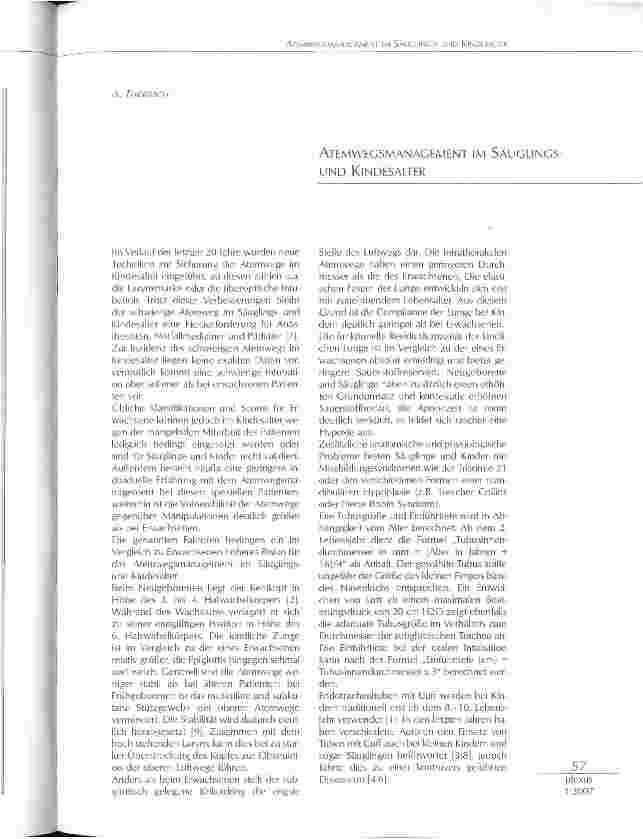 Vorschauseite 1: ATEMWEGSMANAGEMENT IM SÄUGLINGS-UND KINDESALTER