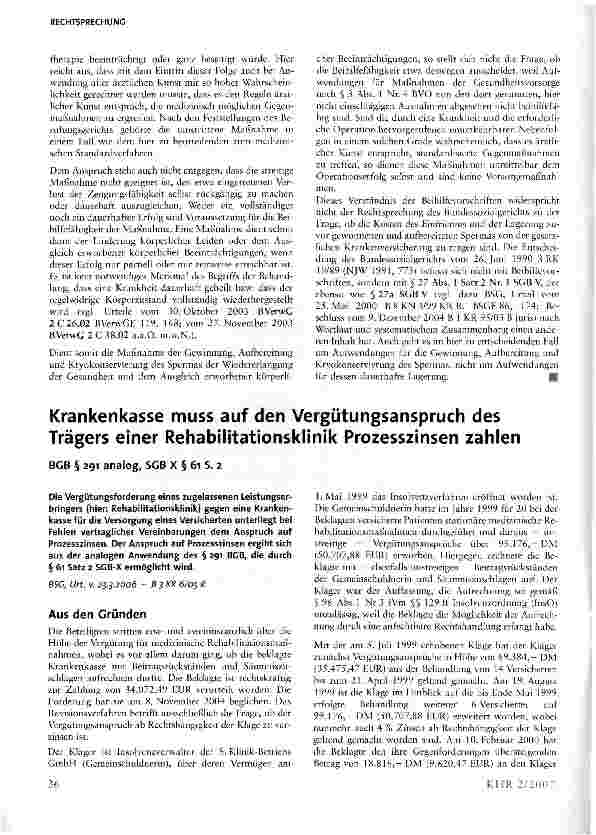 Vorschauseite 3: Maßnahmen der Heilung oder Linderung von Leiden bzw. dem Ausgleich einer durch die Behandlung erworbenen körperlichen Beeinträchtigung