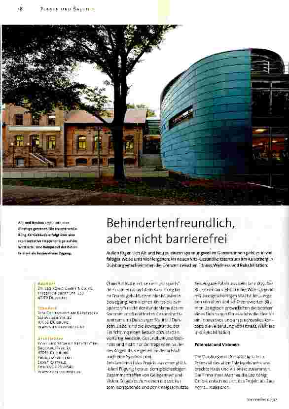 Vorschauseite 1: Behindertenfreundlich, aber nicht barrierefrei