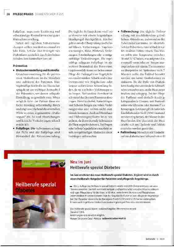 Vorschauseite 2: Prävention des diabetischen Fußsyndroms