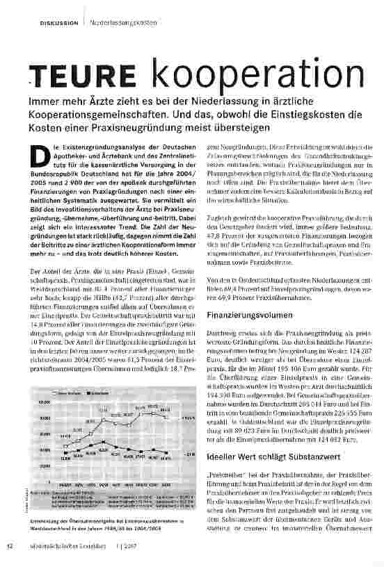 Vorschauseite 1: TEURE kooperation