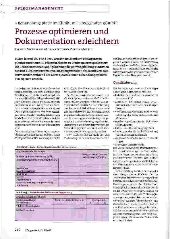 Vorschauseite 1: Behandlungspfade im Klinikum Ludwigshafen gGmbH:Prozesse optimieren und Dokumentation erleichtern