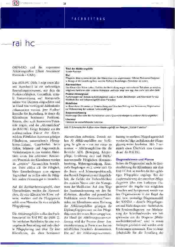 Vorschauseite 2: Pflegediagnostik und Pflegeplanung in der Hauskrankenpflege auf Basis des rai hc