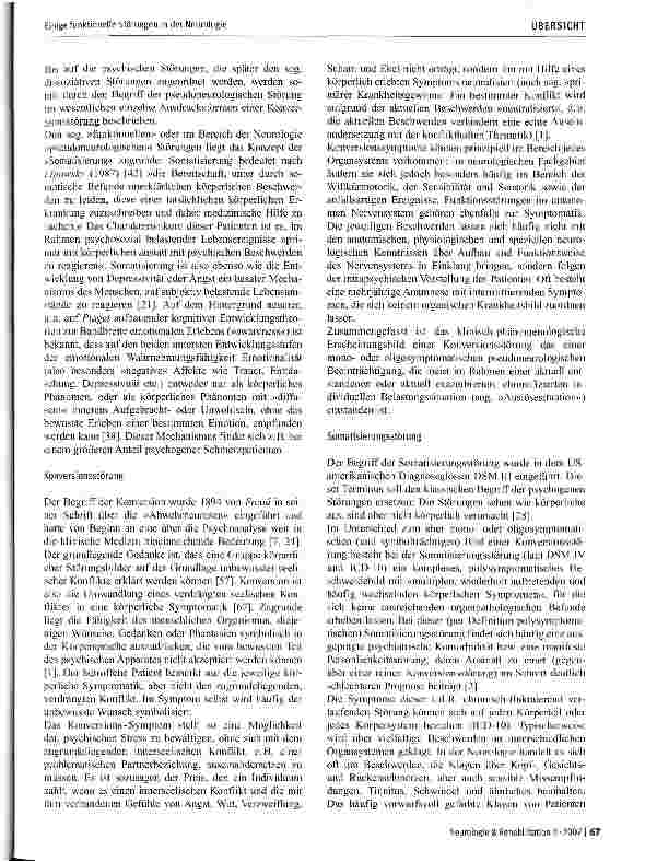 Vorschauseite 2: Einige funktionelle Störungen in der Neurologie