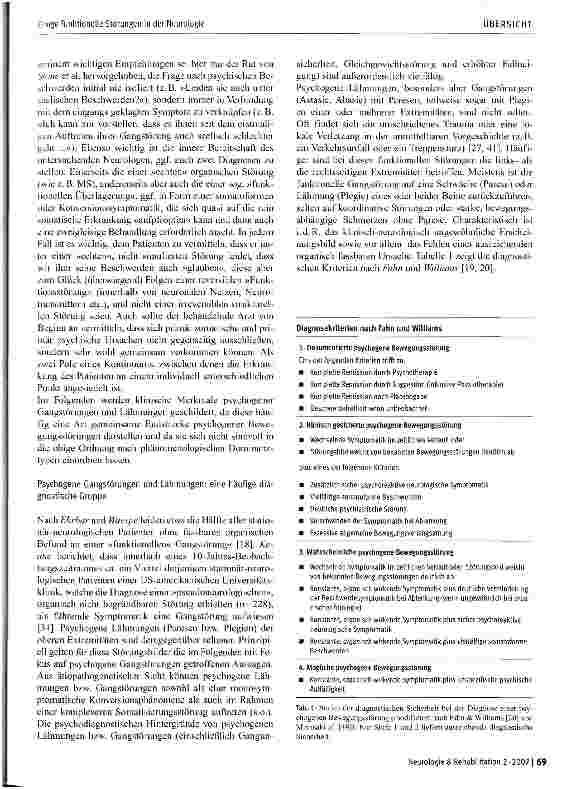 Vorschauseite 4: Einige funktionelle Störungen in der Neurologie