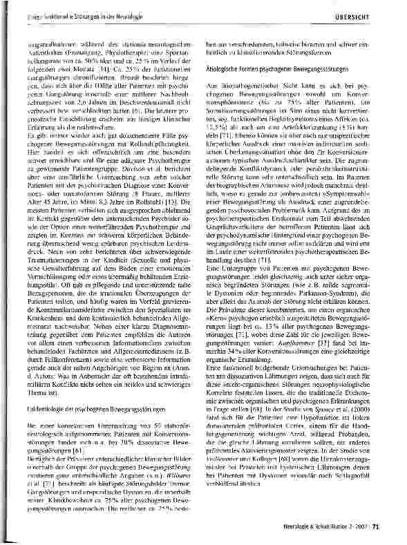 Vorschauseite 6: Einige funktionelle Störungen in der Neurologie