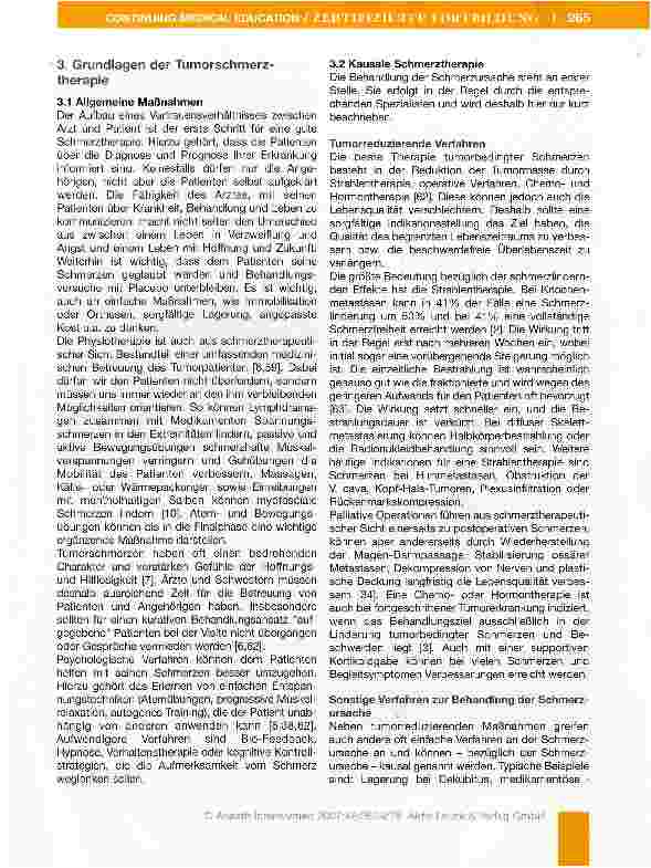 Vorschauseite 4: Tumorschmerztherapie - ein Update