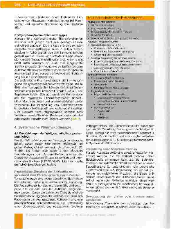 Vorschauseite 5: Tumorschmerztherapie - ein Update