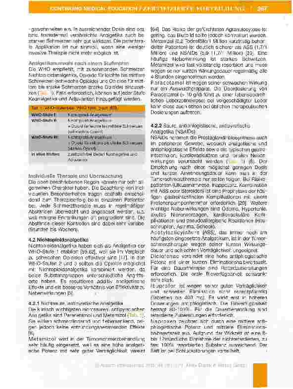 Vorschauseite 6: Tumorschmerztherapie - ein Update