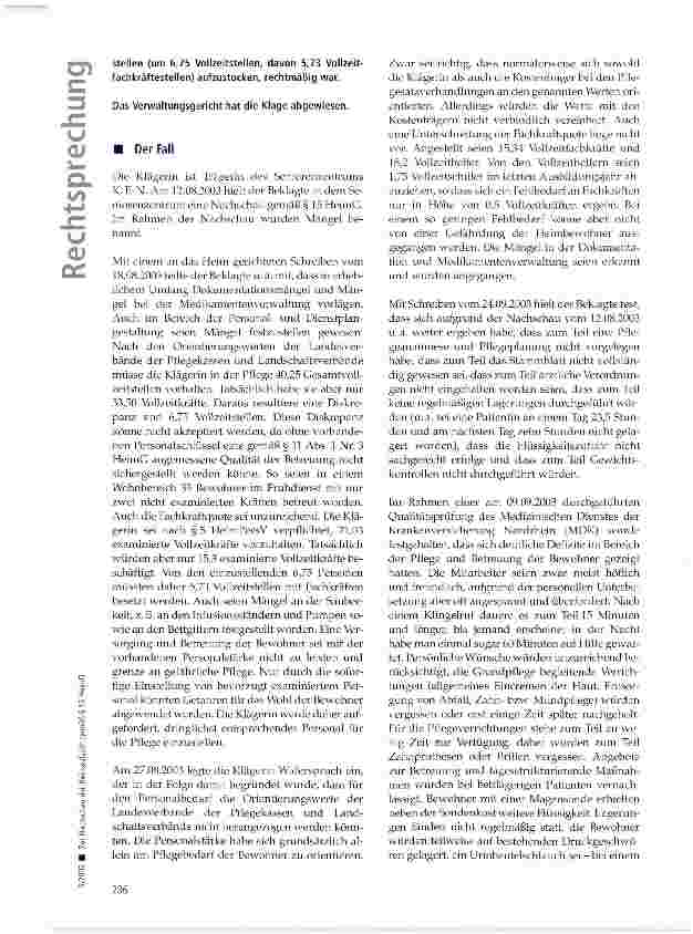 Vorschauseite 2: Zur Nachschau der Heimaufsicht gemäß § 15HeimG