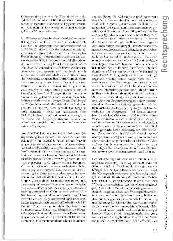 Vorschauseite 3: Zur Nachschau der Heimaufsicht gemäß § 15HeimG