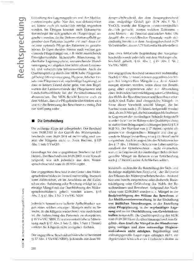Vorschauseite 4: Zur Nachschau der Heimaufsicht gemäß § 15HeimG