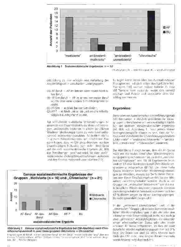 Vorschauseite 3: Sozialmedizinische Ergebnisse im Case Management depressiv kranker Erwerbstätiger differenziert nach einem hypothetischen Chronifizierungsmaß