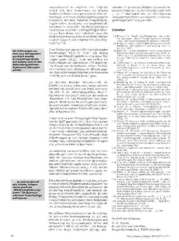 Vorschauseite 5: Sozialmedizinische Ergebnisse im Case Management depressiv kranker Erwerbstätiger differenziert nach einem hypothetischen Chronifizierungsmaß