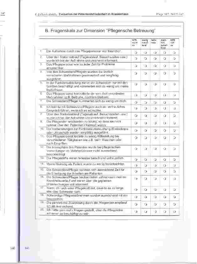 Vorschauseite 5: Evaluation der Patientenzufriedenheit als qualitätssichernde Maßnahme im Krankenhaus in einer gastroenterologischen Abteilung