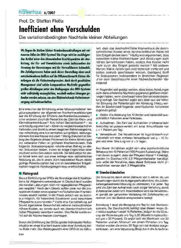 Vorschauseite 1: Ineffizient ohne Verschulden