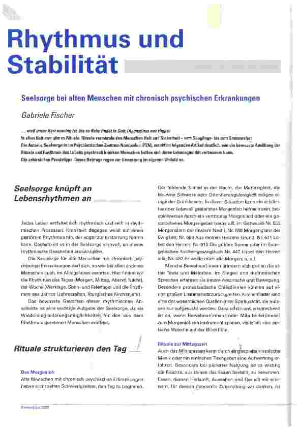 Vorschauseite 1: Rhythmus und Stabilität