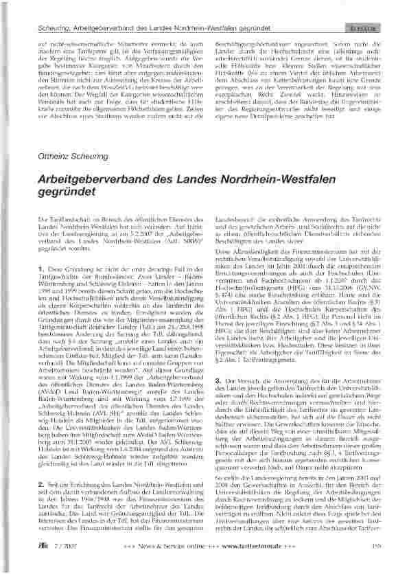 Vorschauseite 6: Befristung von Arbeitsverhältnissen im Hochschulbereich -Wissenschaftszeitvertragsgesetz in Kraft getreten