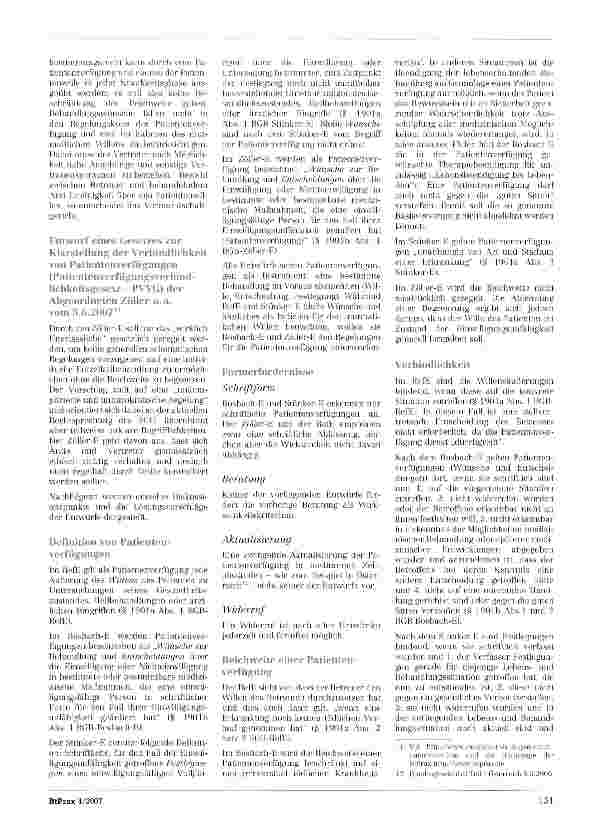 Vorschauseite 3: Patientenverfügungen