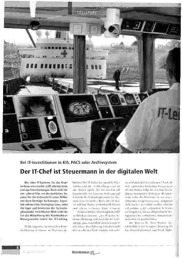 Vorschauseite 1: Der IT-Chef ist Steuermann in der digitalen Welt