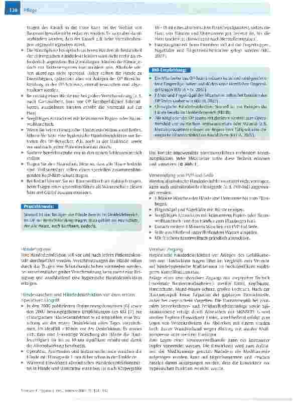 Vorschauseite 5: Hygiene in der Intensivpflege -Infektionsprophylaktische Maßnahmen postoperativer Infektionen im Operationsgebiet
