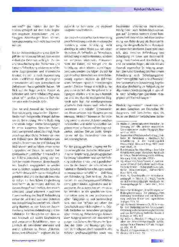 Vorschauseite 3: Behinderung und Inklusion