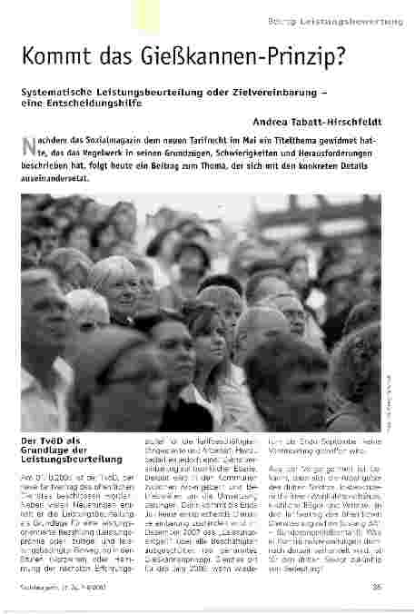 Vorschauseite 1: Kommt das Gießkannen-Prinzip?