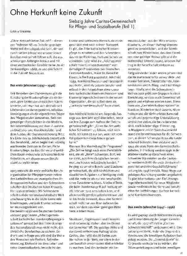 Vorschauseite 1: Ohne Herkunft keine Zukunft (Teil 1)
