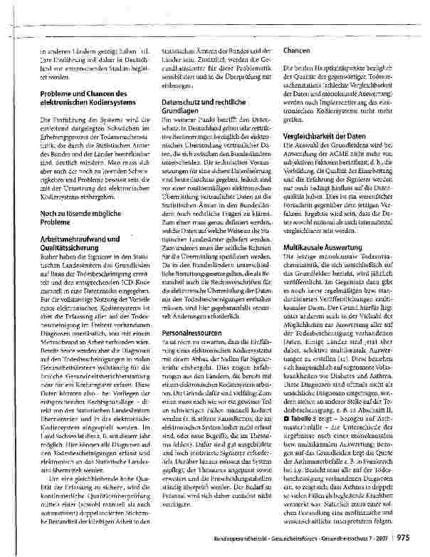 Vorschauseite 6: Die Todesursachenstatistik in Deutschland