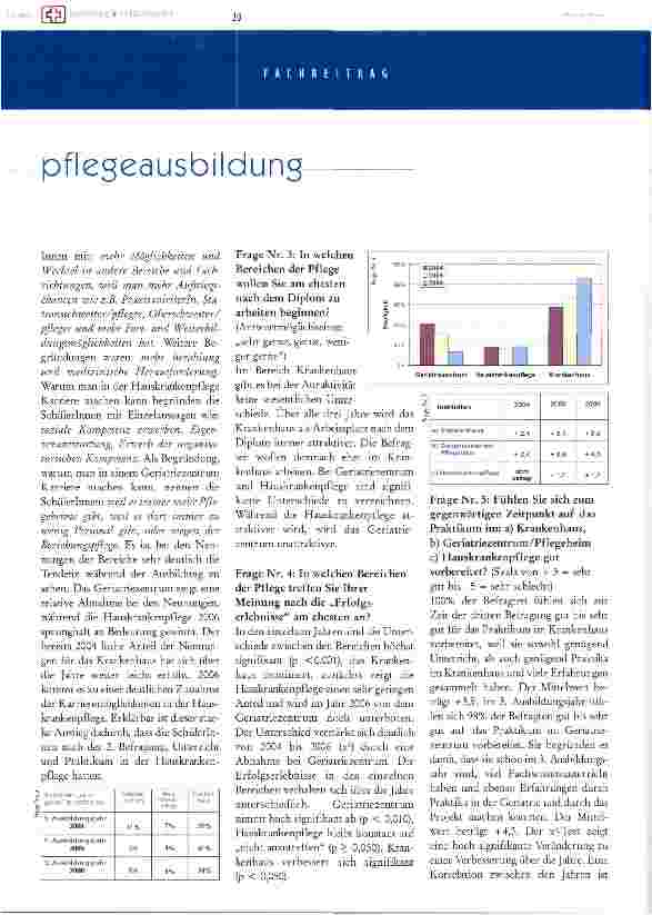 Vorschauseite 3: Qualitätsverbesserung der Pflegeausbildung für die Langzeitpflege