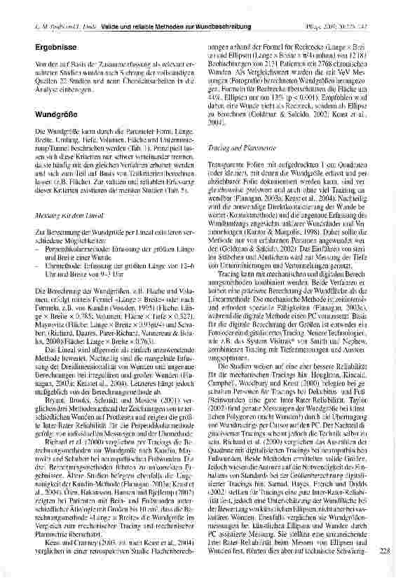 Vorschauseite 4: Valide und reliable Methoden zur Wundbeschreibung von Dekubitus und Ulcus cruris - Eine systematischeLiteraturübersicht
