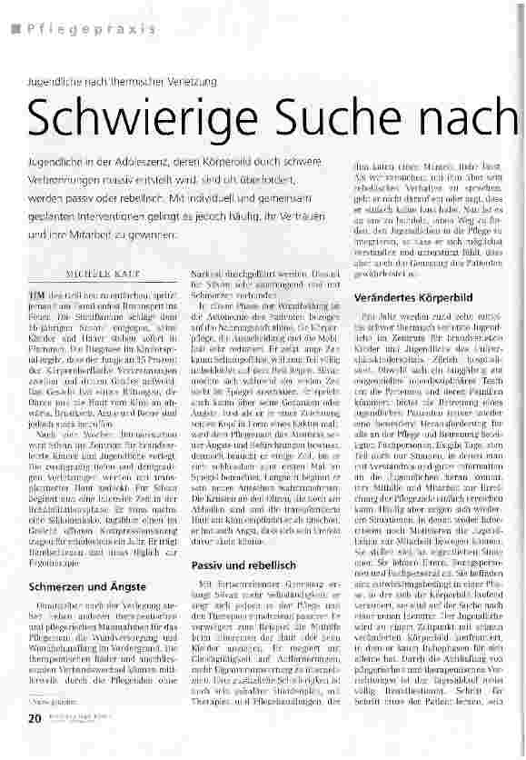 Vorschauseite 1: Schwierige Suche nach neuer Identität