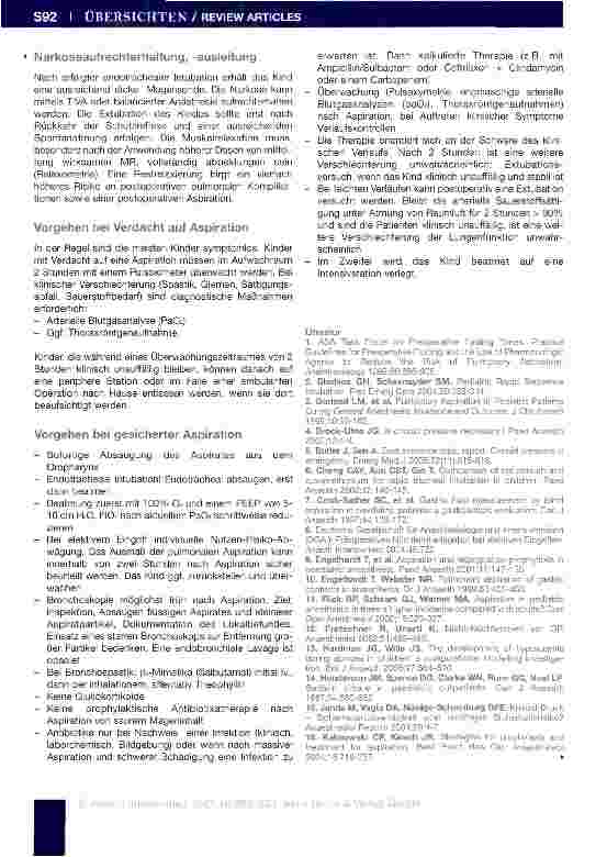 Vorschauseite 5: Handlungsempfehlung zur Rapid-Sequence-Induction im Kindesalter